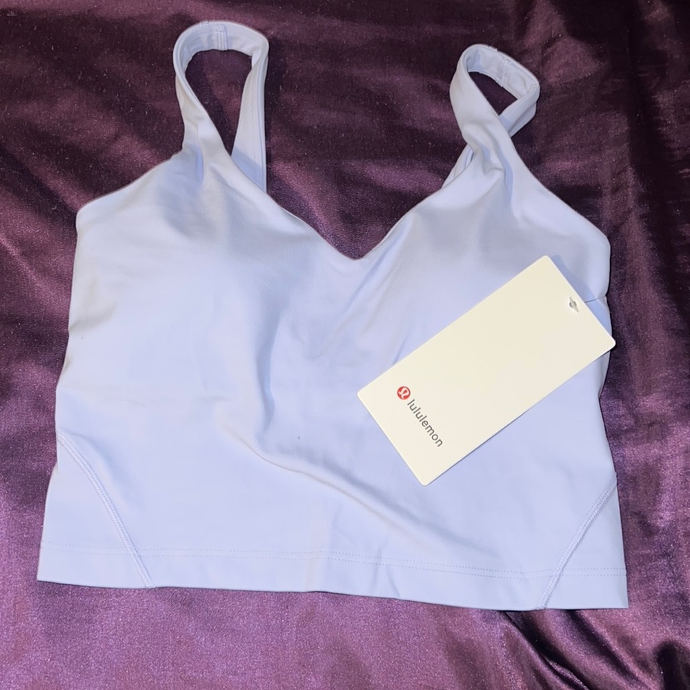 Light blue Lululemon tank top sports bra